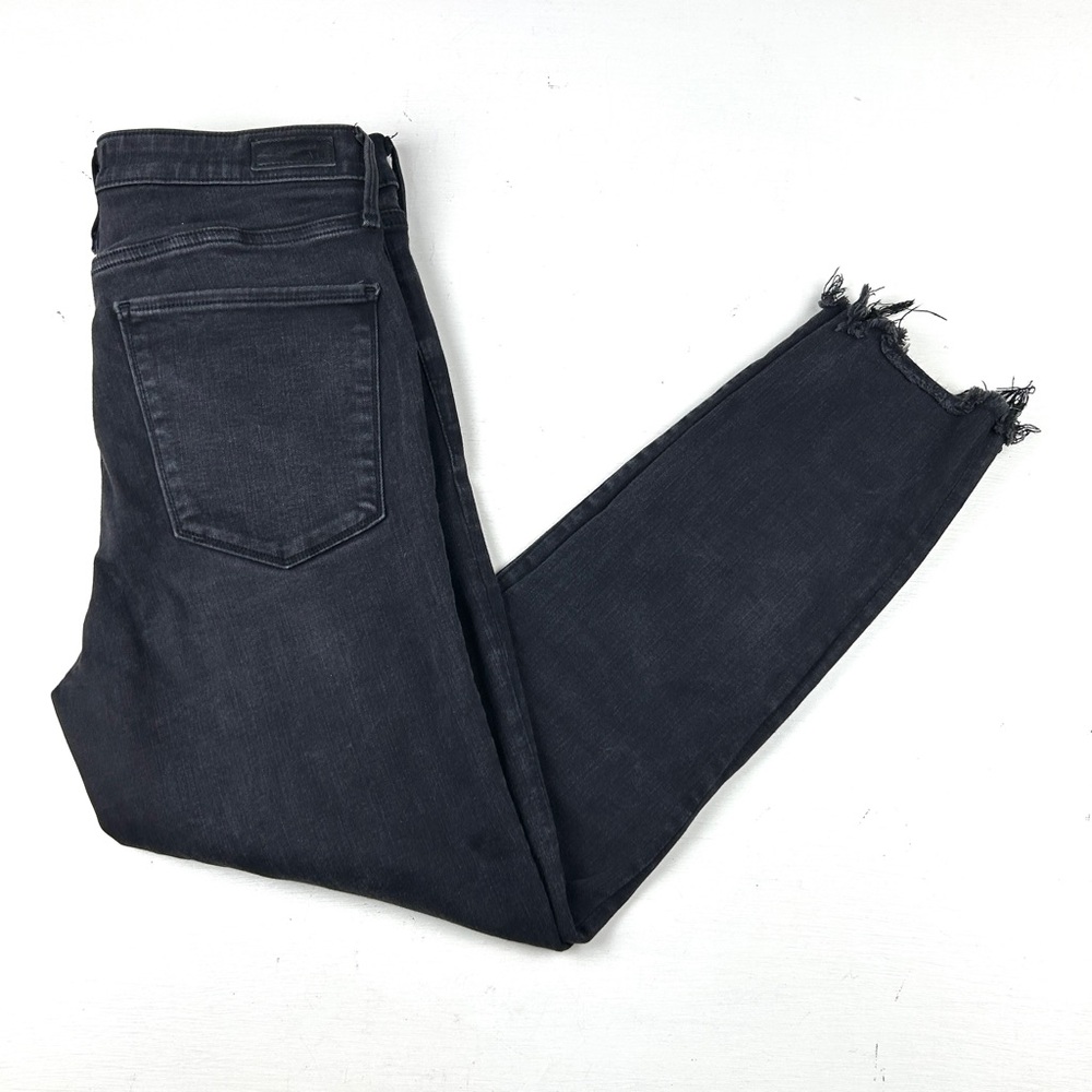 Abercrombie & Fitch Womens Ankle Simone High Rise jeans Denim Sz 30/10 Black
